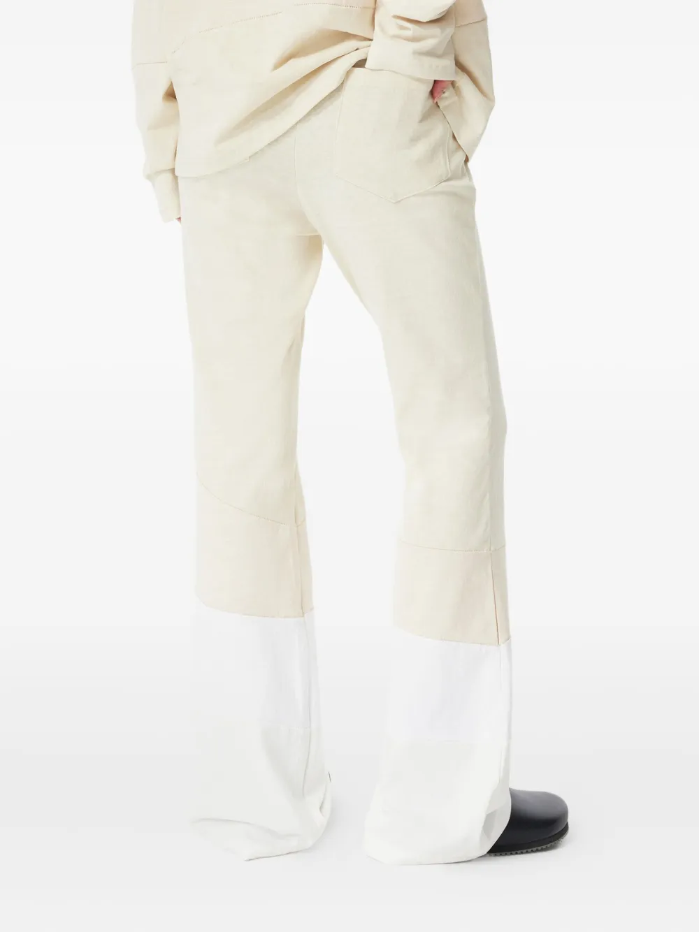 Studio Tomboy Colour-block Leggings In White