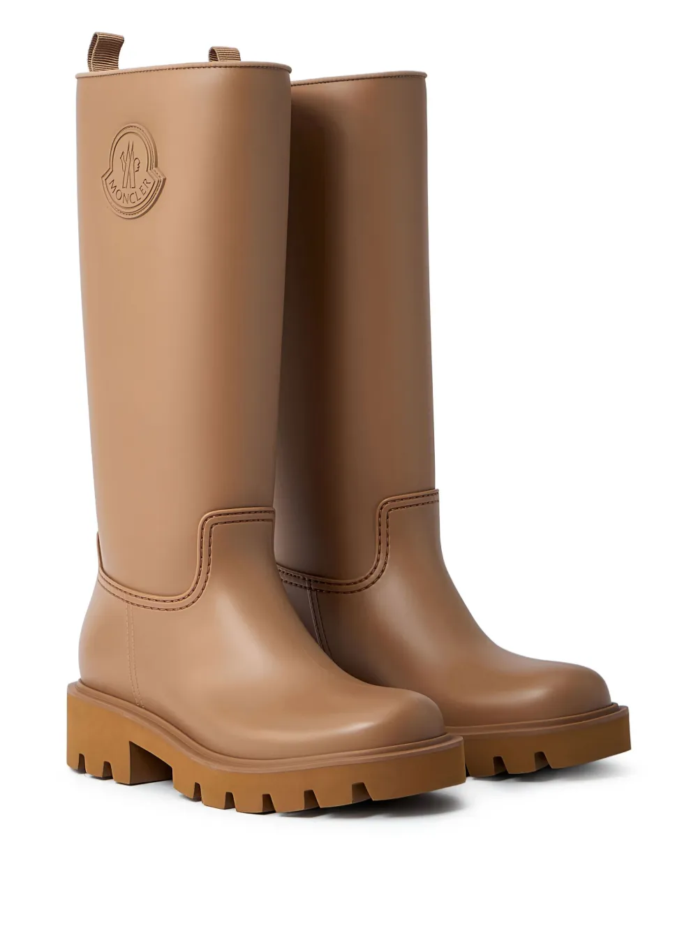Moncler logo-patch knee-high boots | Knee-High Boots | Image 2