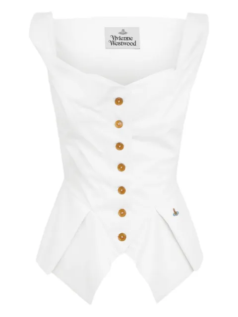 Vivienne Westwood button-down pleated top