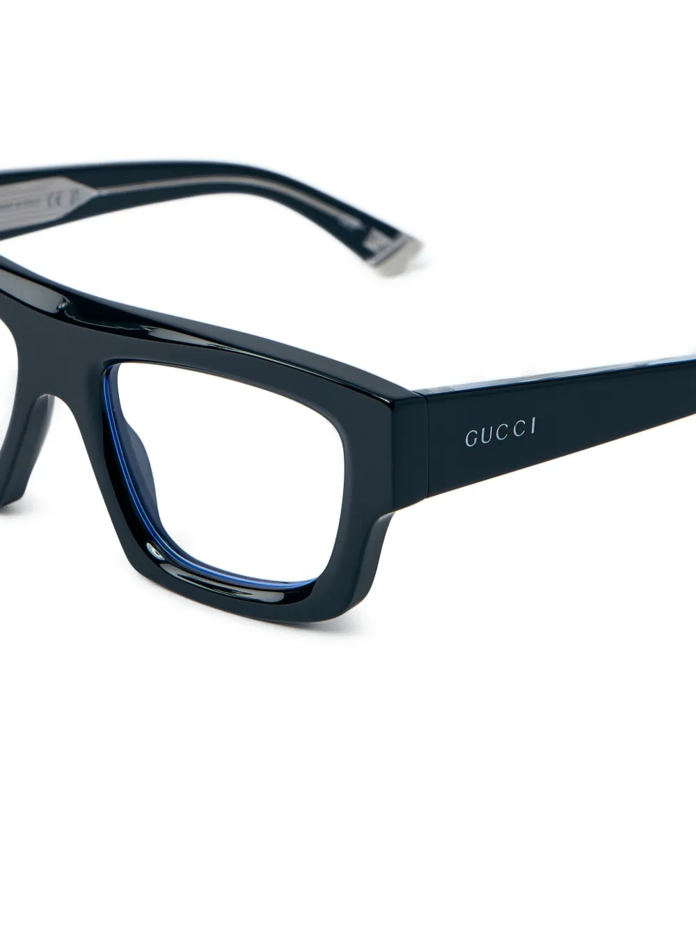 Gucci Bril met rechthoekig montuur Zwart