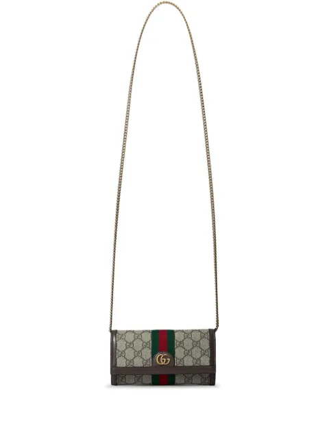Gucci GG canvas chain wallet