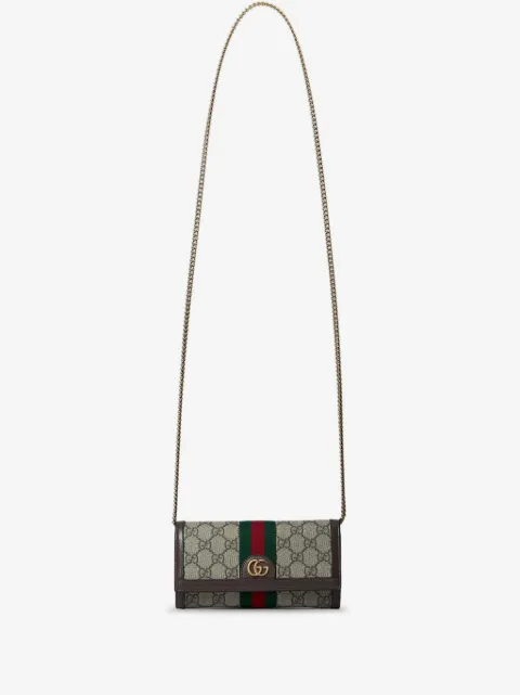 Gucci GG canvas chain wallet