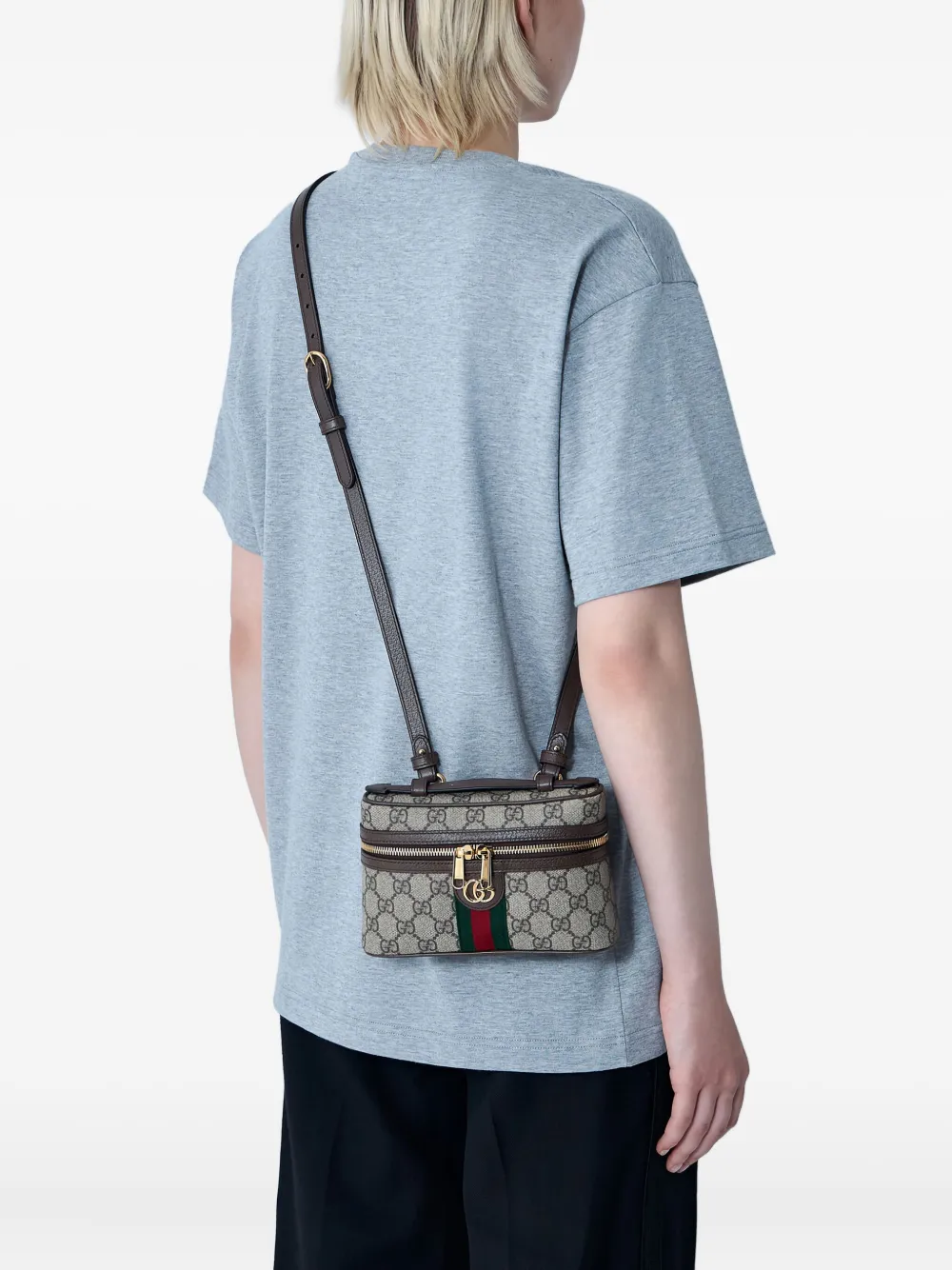 Gucci Ophidia kleine crossbodytas Beige