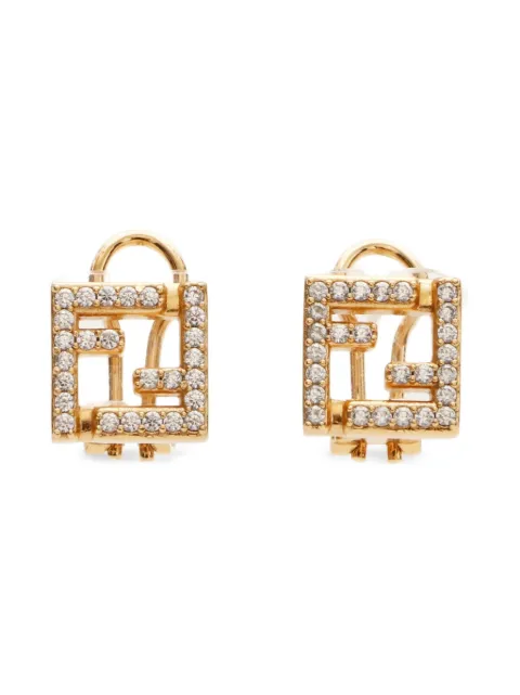 Fendi Pre-Owned 2010-2020s FF-motif clip-on earrings
