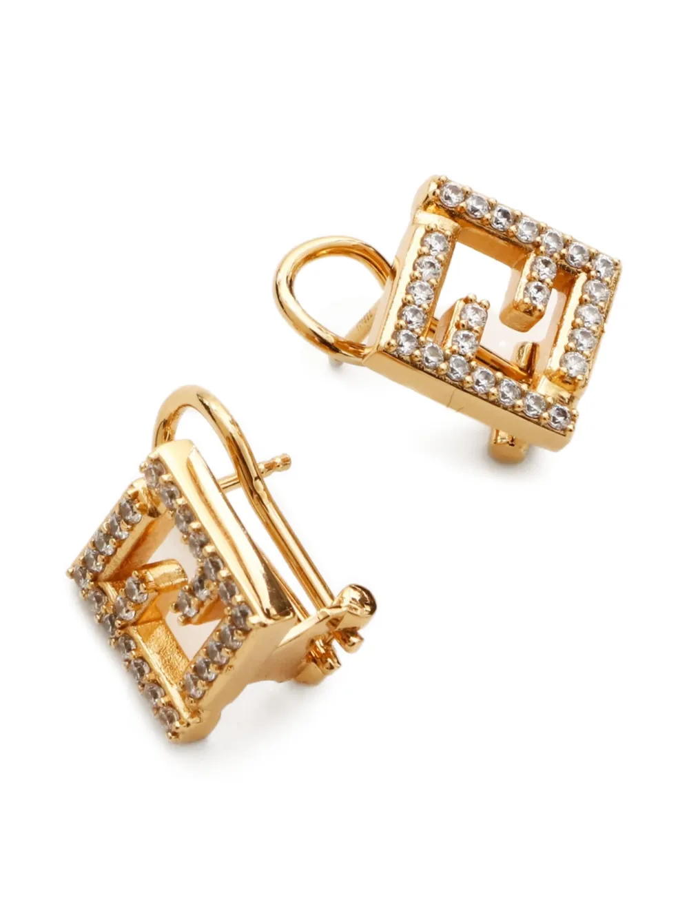 Fendi Pre-Owned 2010-2020s FF-motif clip-on earrings | Image 2