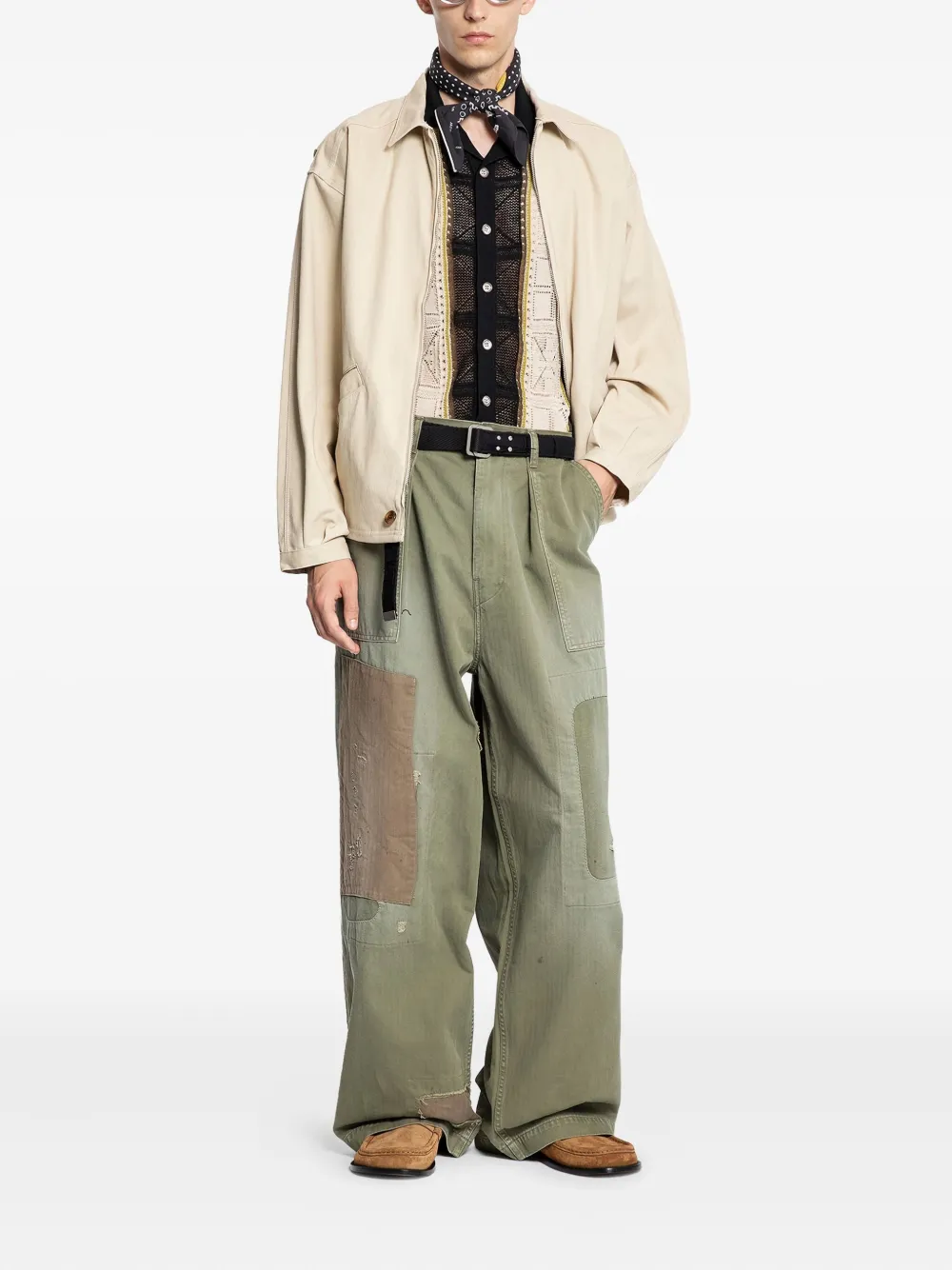 KAPITAL Fatigue trousers - Groen
