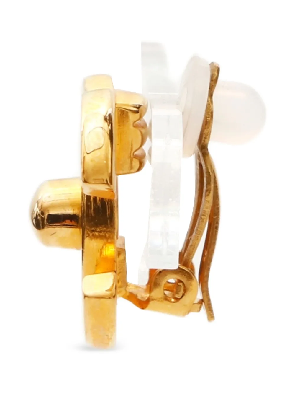 CHANEL Pre-Owned 1995 CC turn-lock clip-on earrings | Image 2