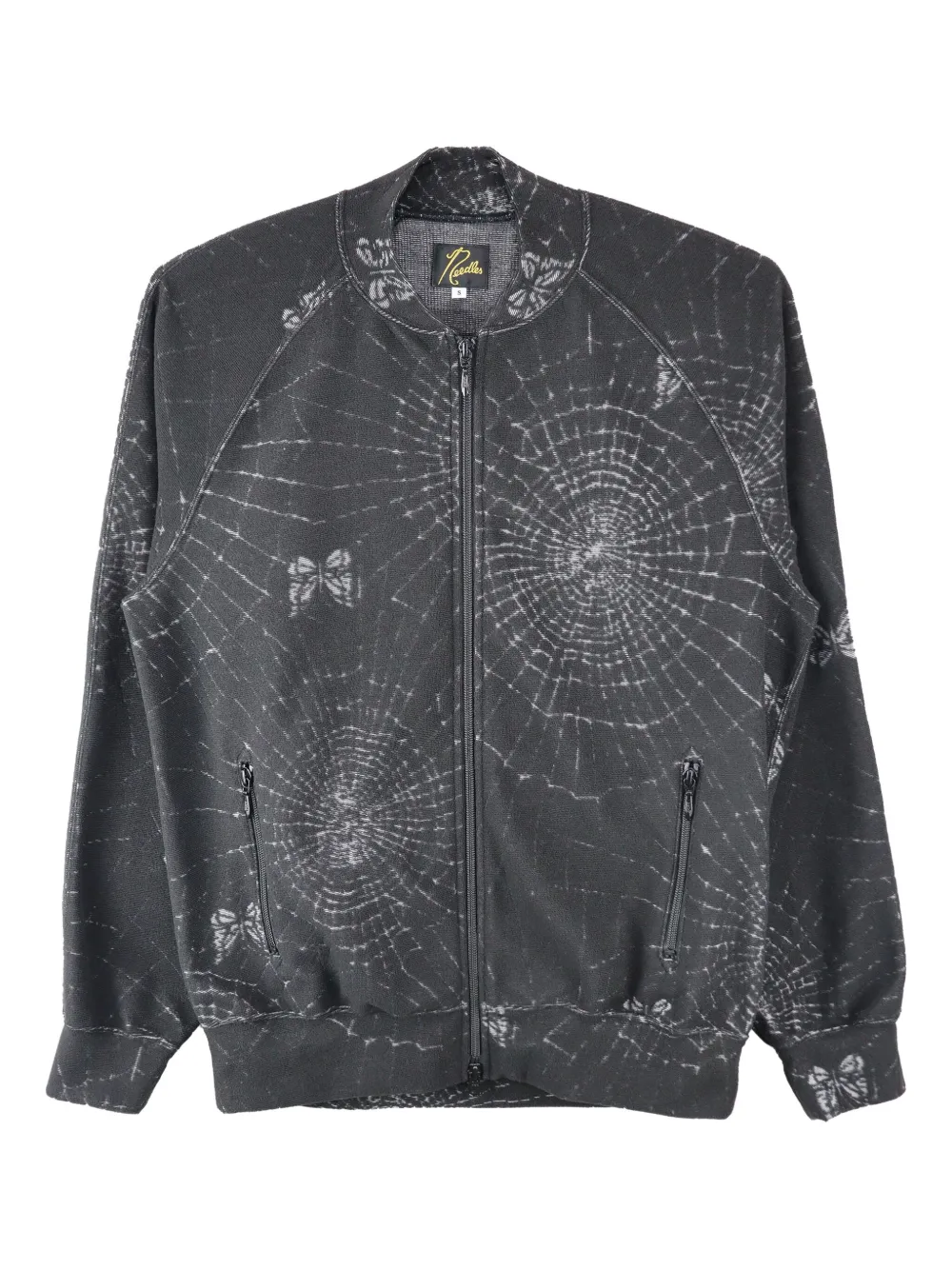Needles spiderweb-print jacket Zwart