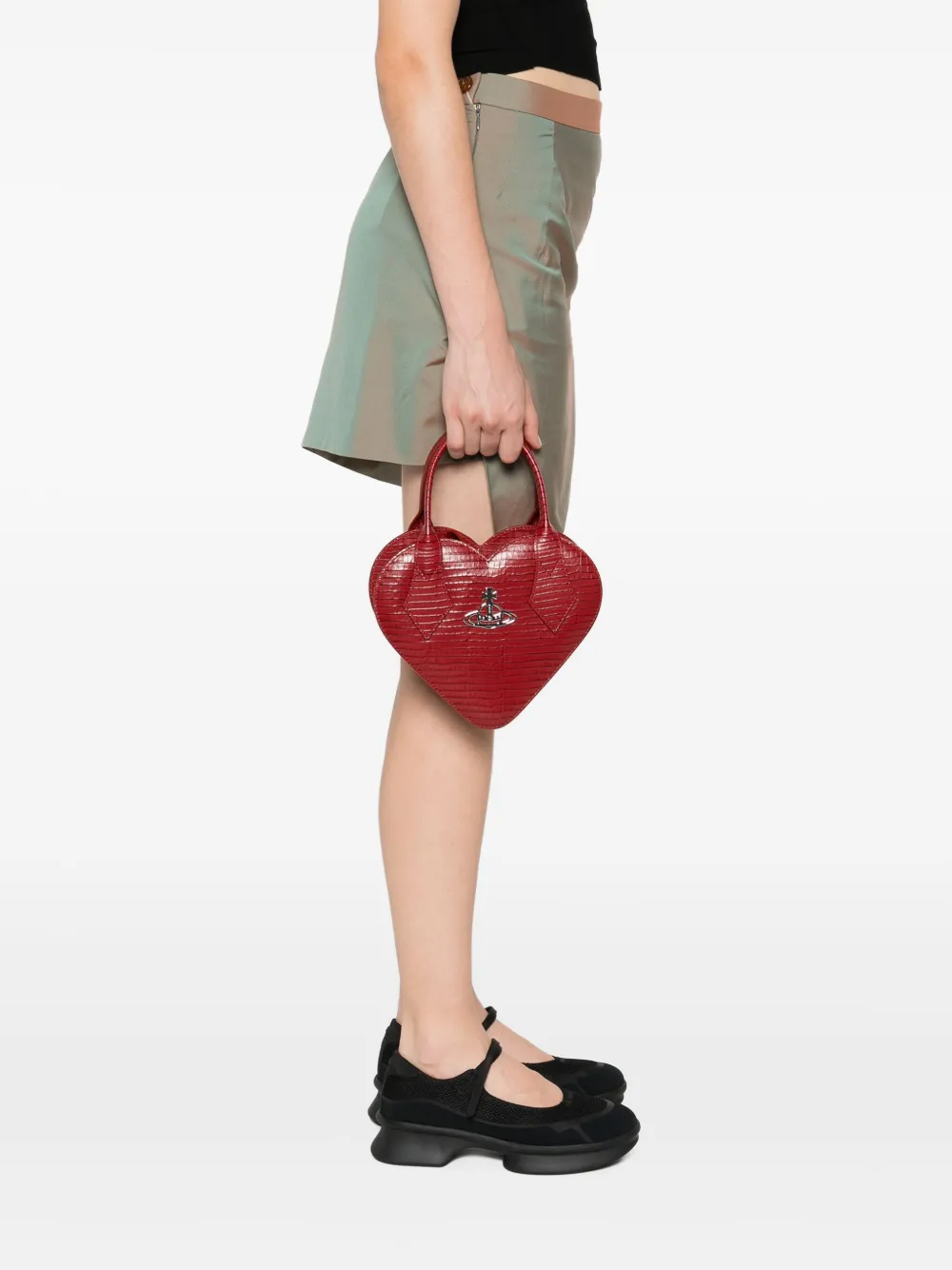 Vivienne Westwood Josephine Heart crossbodytas Rood