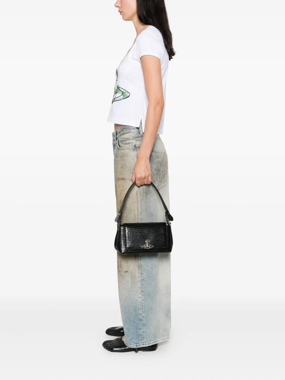 Vivienne Westwood Hazel schoudertas Zwart