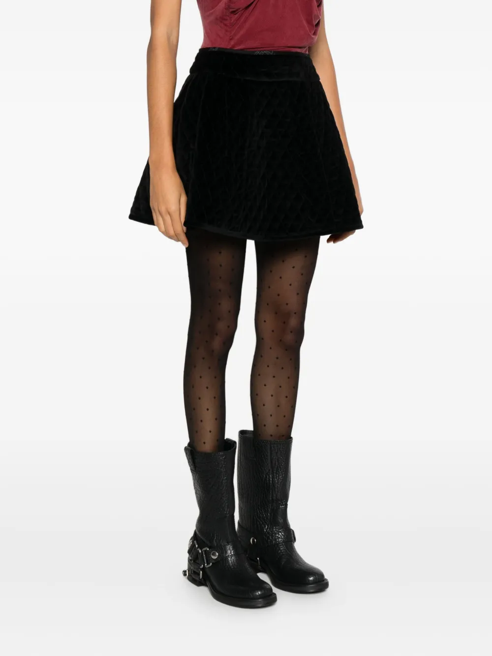 Vivienne Westwood A-line Midi Skirt High Waist In Black