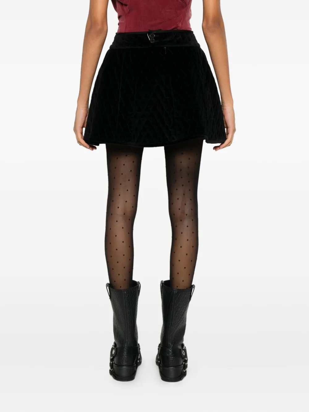 Vivienne Westwood A-line Midi Skirt High Waist In Black