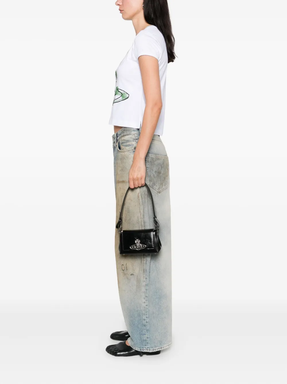 Vivienne Westwood Hazel schoudertas Zwart