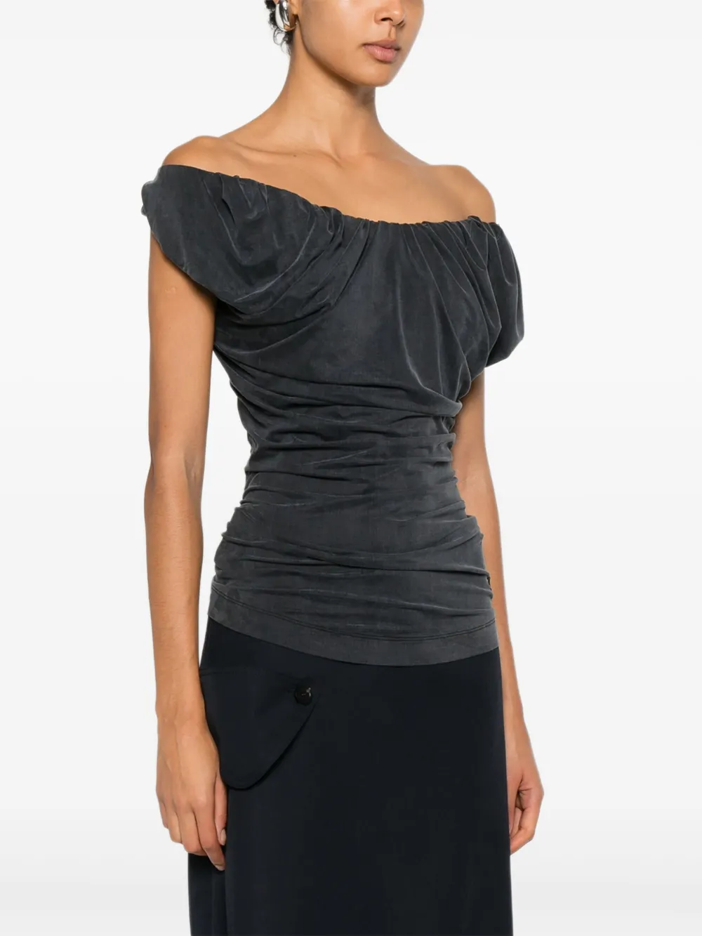 Vivienne Westwood Off-shoulder top Zwart