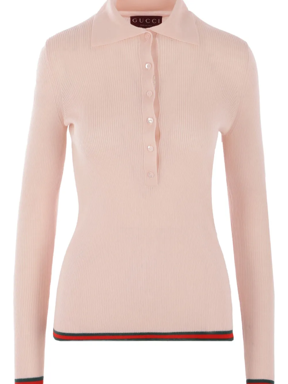 Gucci Ribgebreide trui Roze