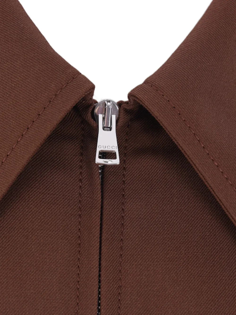 Gucci Wollen jack met reliëf Bruin