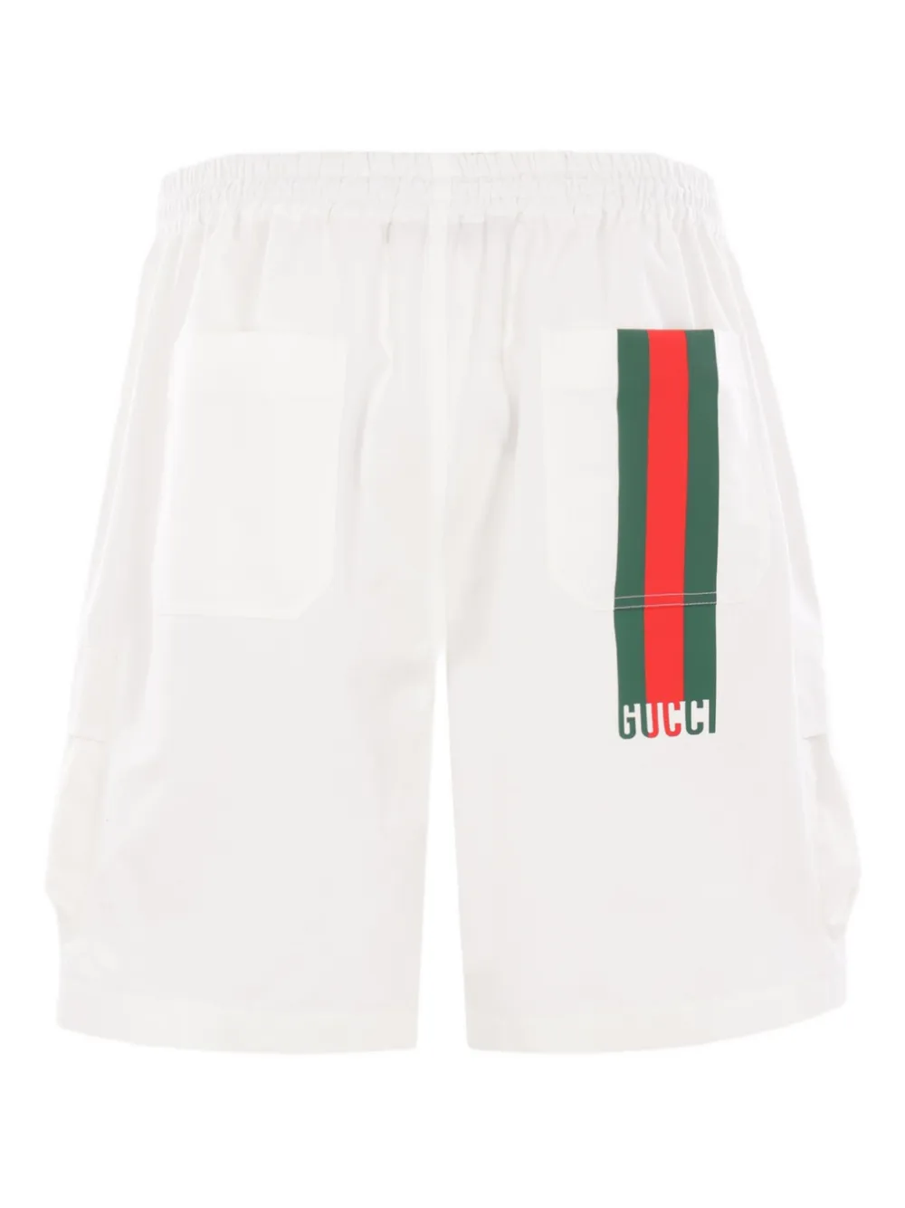 Gucci Web Stripe cargo shorts Wit