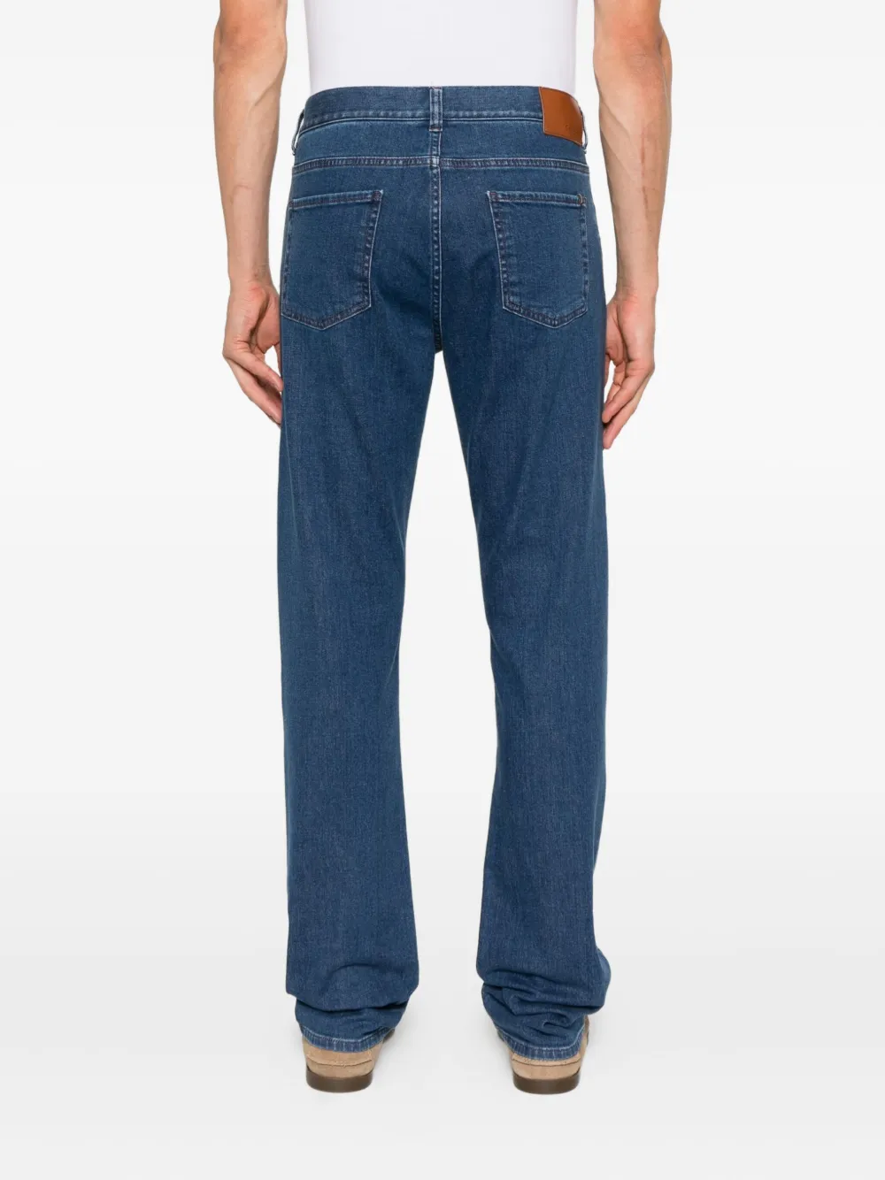 Canali Jeans van katoenblend Blauw