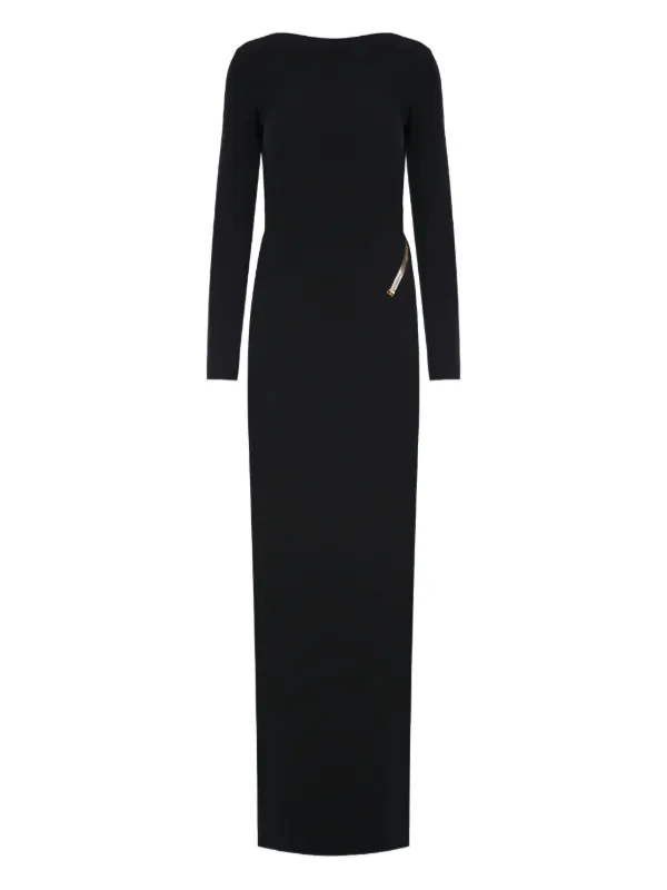 TOM FORD open-back side-zip Maxi Dress | Black | FARFETCH