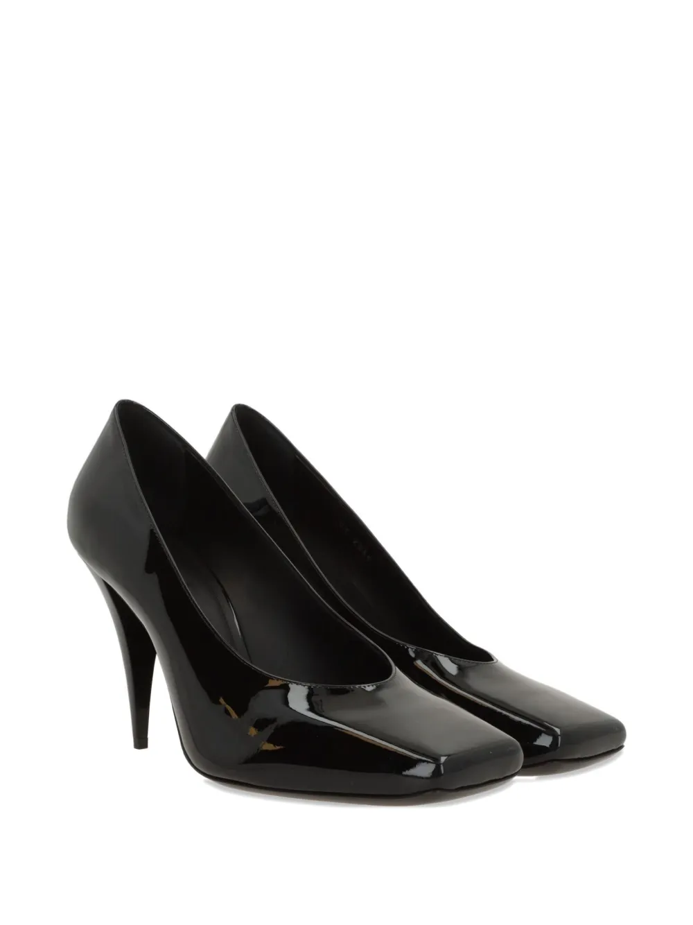 Givenchy 94 mm lakleren pumps met vierkante neus en hak Zwart