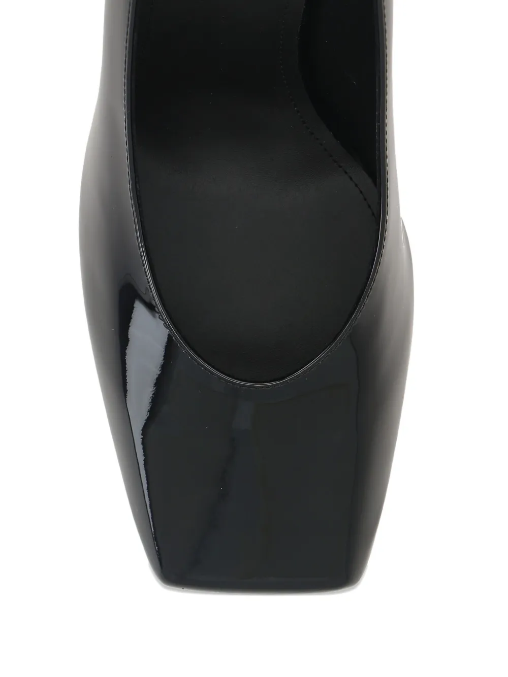 Givenchy 94 mm lakleren pumps met vierkante neus en hak Zwart