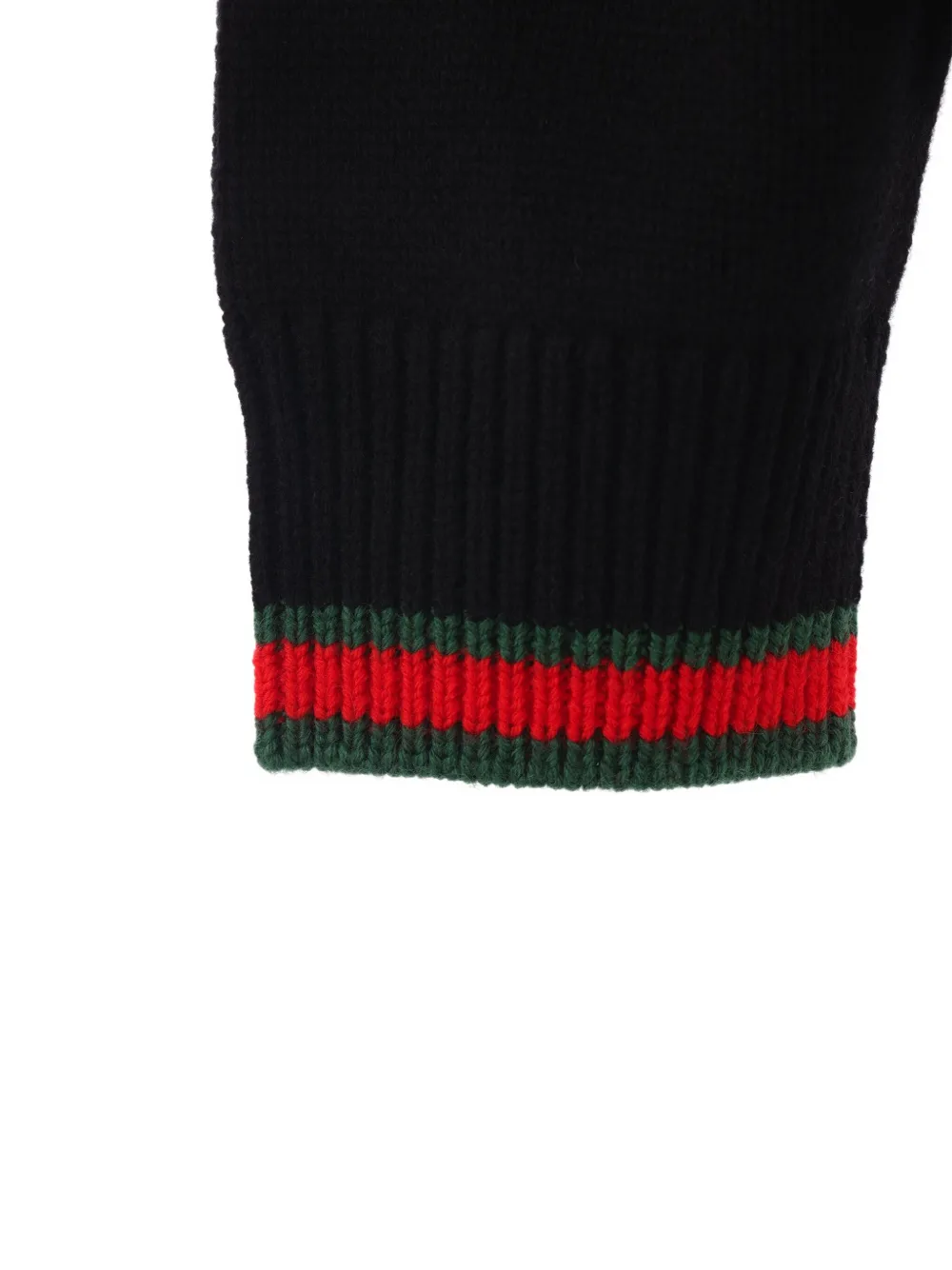 Gucci Web Stripe-trimmed sweater Zwart