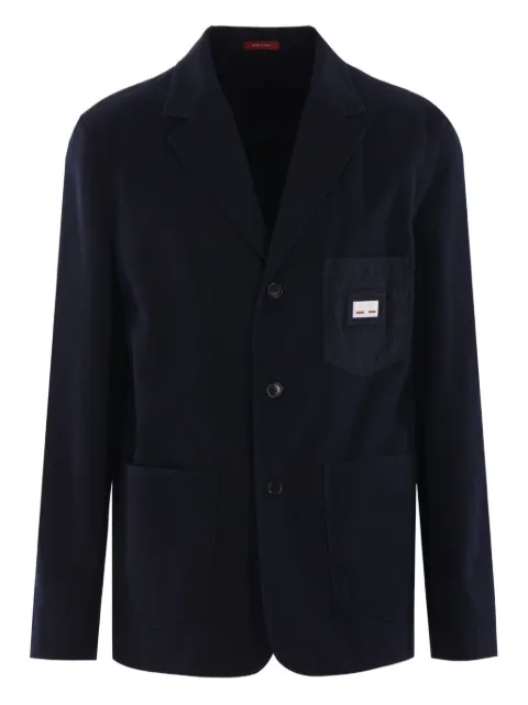 Gucci Blazer com placa de logo