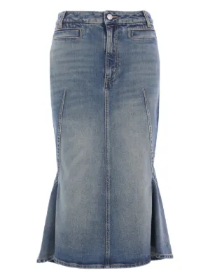 デニム・ジーパン ALEXANDER MCQUEEN Women Denim Pants 813256QMAC0 6136 RED Alexander McQUEEN Alexander Mcqueen Burgundy Denim Pants