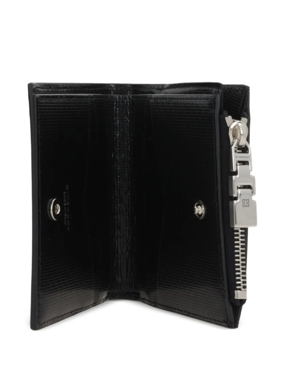 Givenchy monogram leather zip-around wallet Zwart