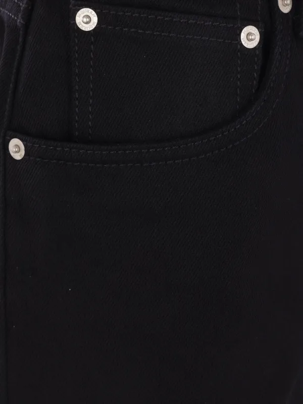 Alexander McQueen straight-leg Cotton Jeans | Black | FARFETCH