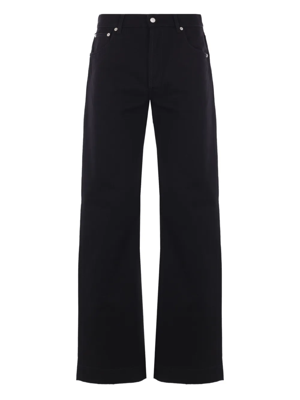 Alexander McQueen straight-leg cotton jeans Zwart