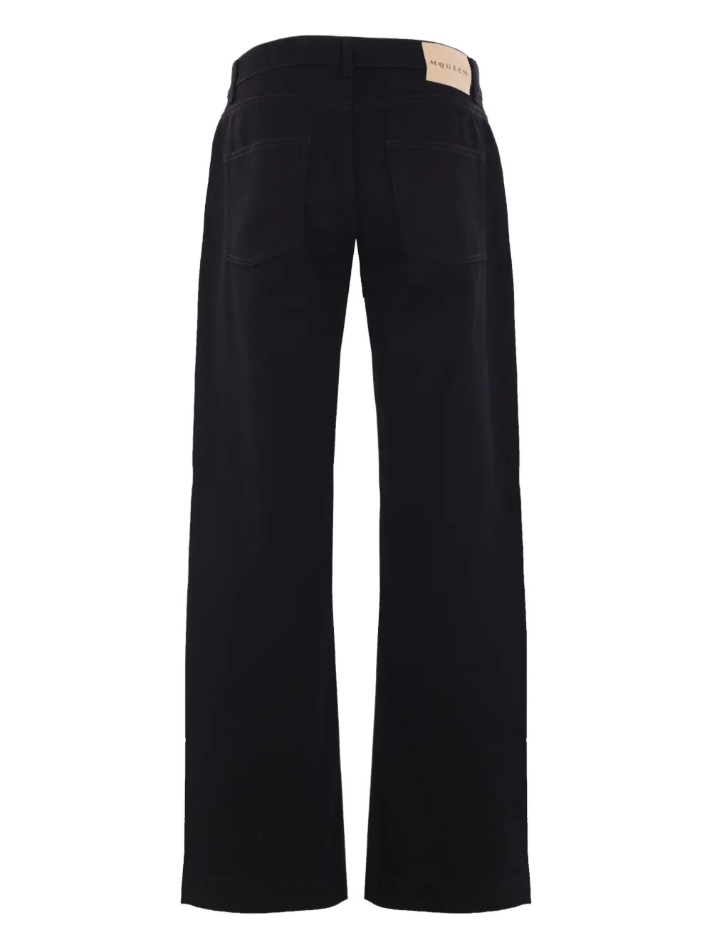 Alexander McQueen straight-leg cotton jeans Zwart
