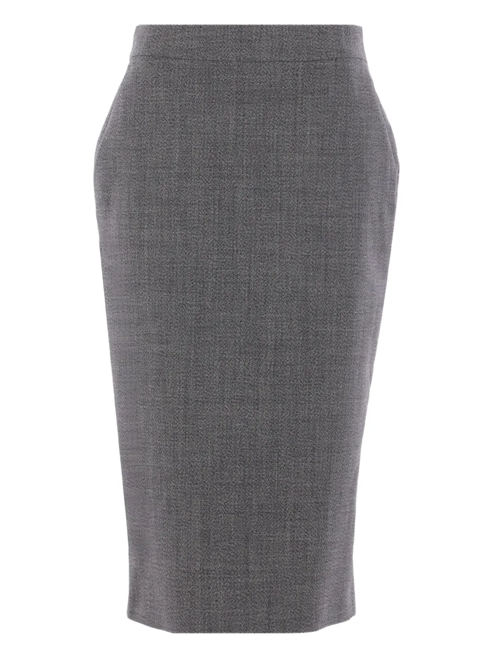 Alexander McQueen Wollen rok met knopen Grijs