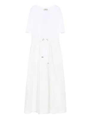 【 Herno 】ドローストリング 半袖 ミディ ワンピース 3781c7d5507ecd8d6e0d568484ed1f