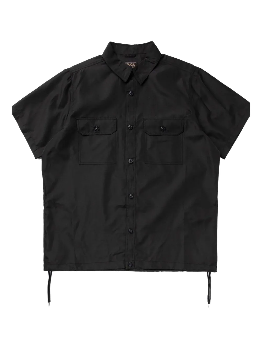 Taion double-pocket short-sleeve shirt | Black | Image 1