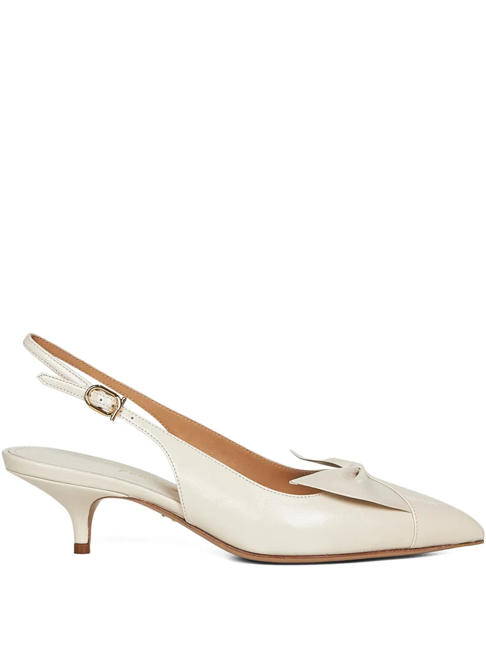 Ferragamo 40mm leather pumps White