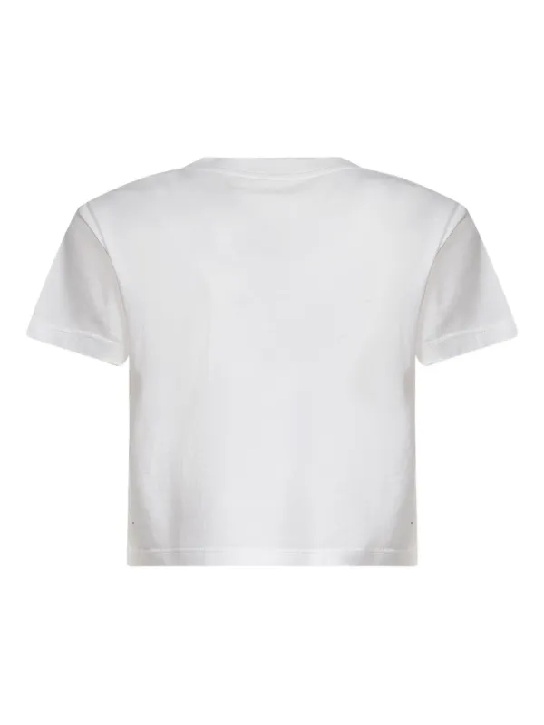 MM6 Maison Margiela ナンバーモチーフ クロップド Tシャツ