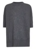 Jil Sander cashmere short sleeve T-shirt - Grey