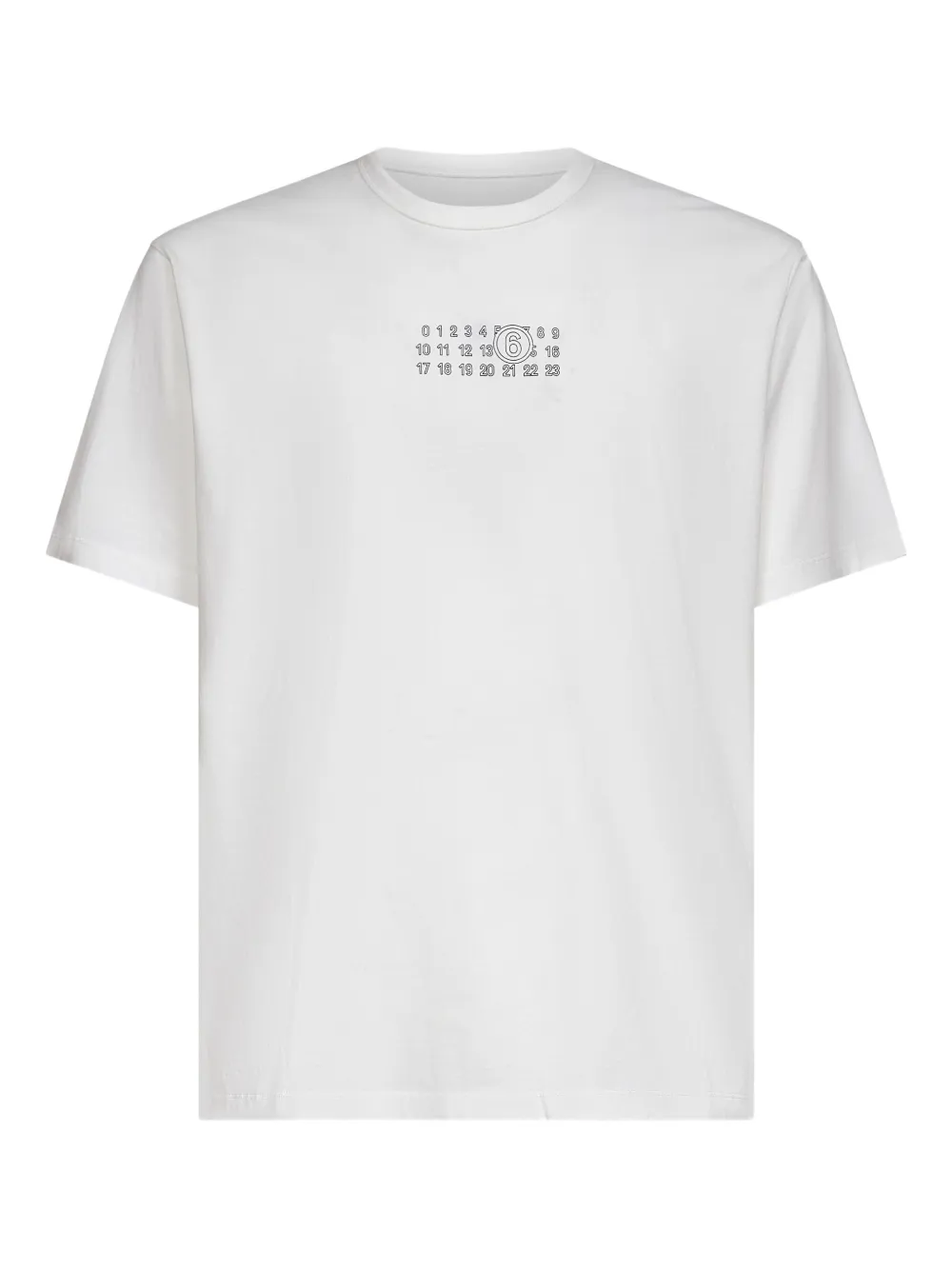 MM6 Maison Margiela playera con motivo de números | blanco | Image 1