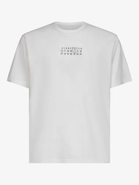MM6 Maison Margiela numbers-motif T-shirt