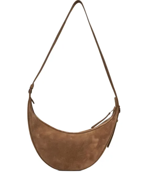 KHAITE suede shoulder bag