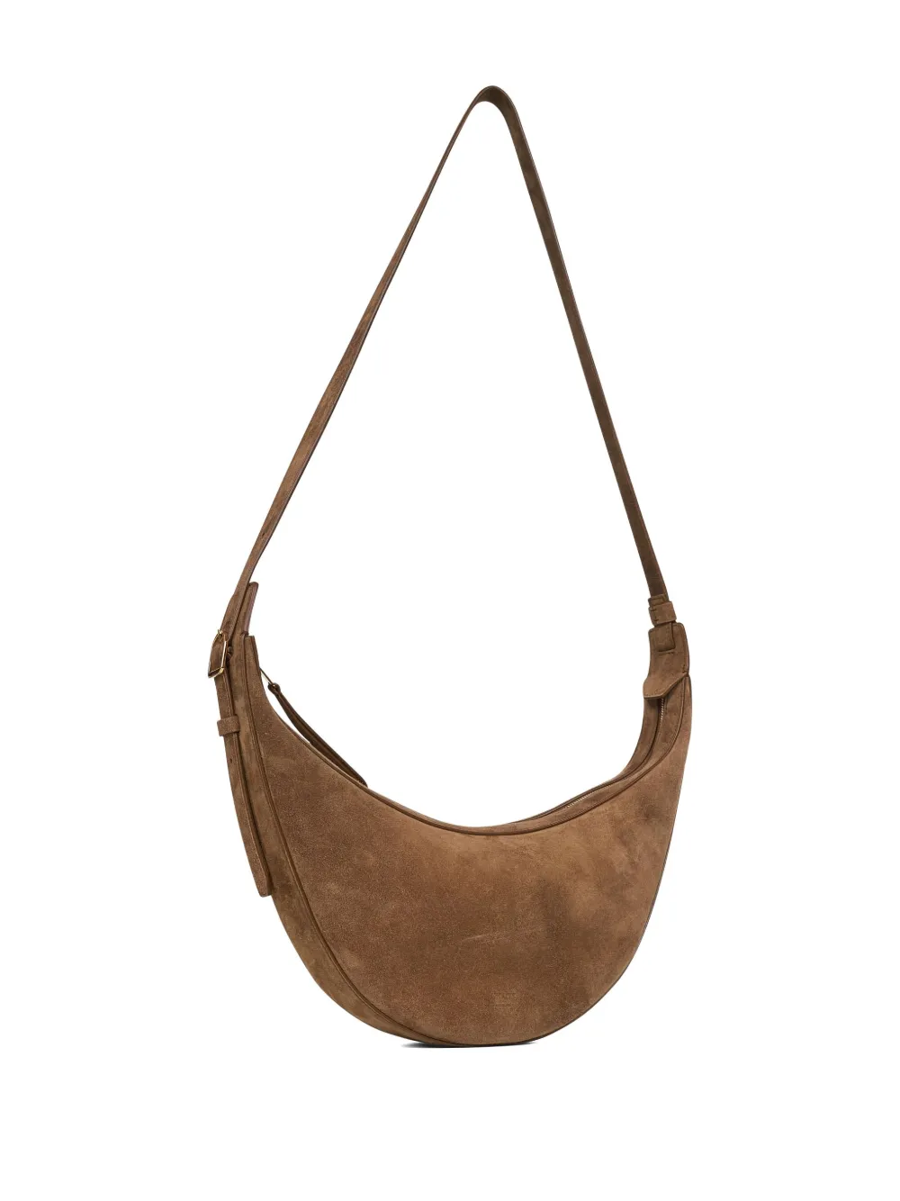 KHAITE suede shoulder bag Bruin