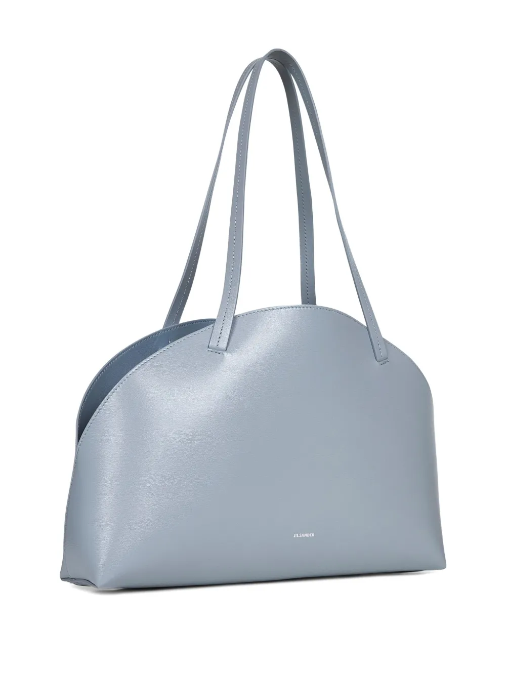 Jil Sander Leren schoudertas Blauw