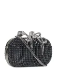 Self-Portrait crystal-embellished clutch bag - Blue