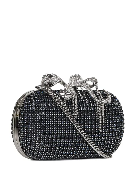 Self-Portrait crystal-embellished clutch bag