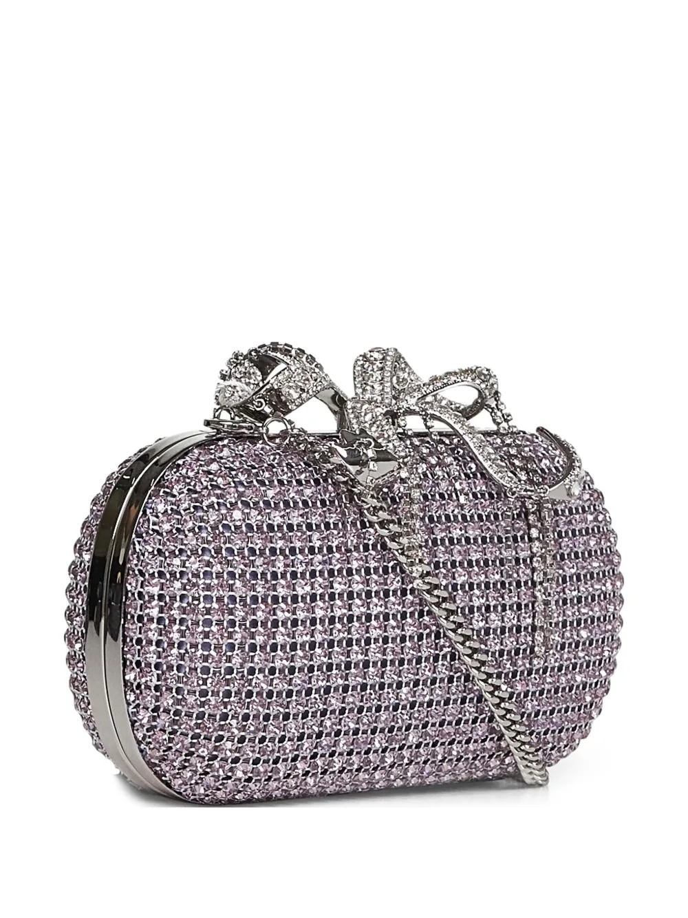 Self-Portrait Chainmail clutch bag | morado | Image 1