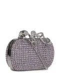 Self-Portrait Chainmail clutch bag - Purple