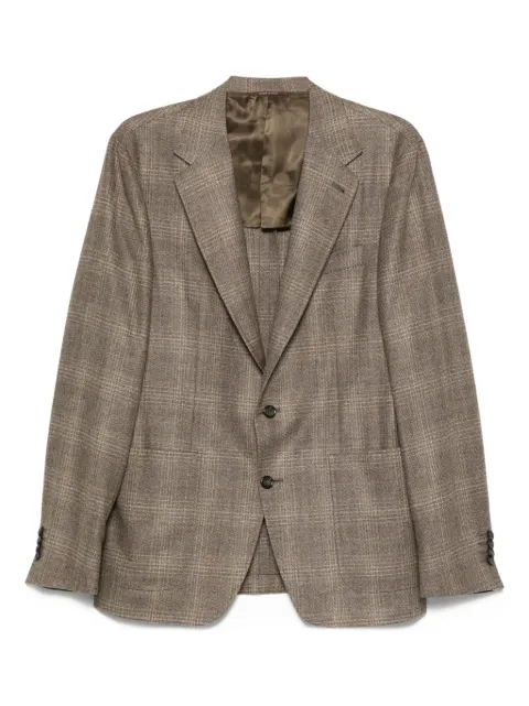 Canali checked wool blazer