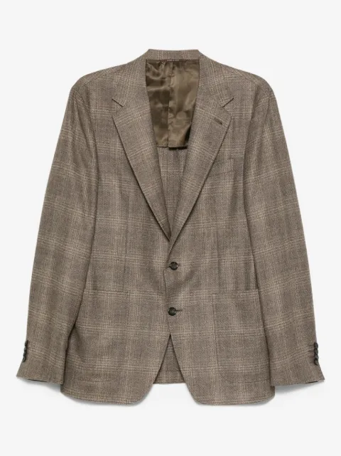 Canali checked wool blazer