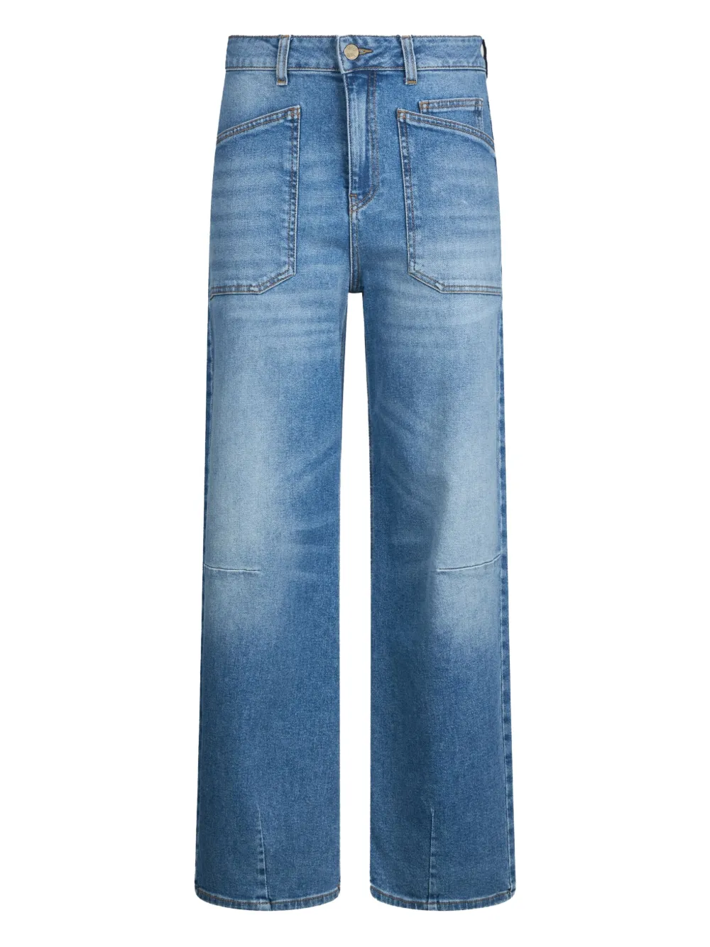 LIU JO high-rise five-pocket design jeans Blauw